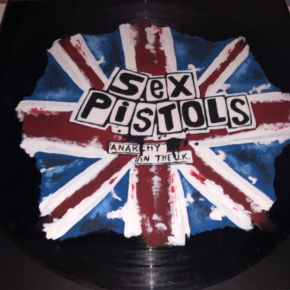Sex Pistols, Anarchy in the UK Painted Record